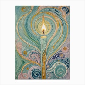 Candle Of Light Canvas Print