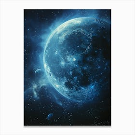 Earth In Space Canvas Print