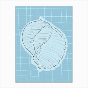 Seashells Scandinavian Abstract Canvas Print