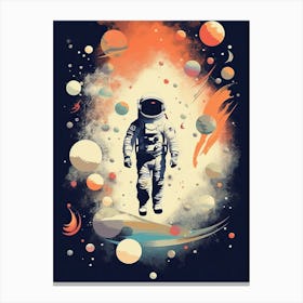 Galactic Visionary: Astronaut's Quest Canvas Print