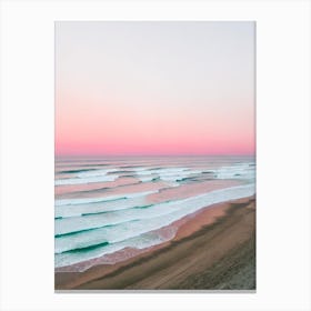 Freshwater Beach, Australia Pink Photography 2 Canvas Print