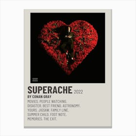 Superache 2022 By Conan Gray Poster 1 Canvas Print