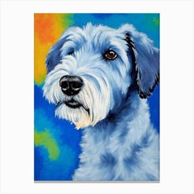 Kerry Blue Terrier Fauvist Style dog Canvas Print