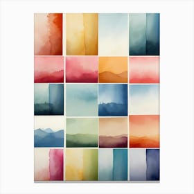 Watercolor Landscapes 2 Canvas Print