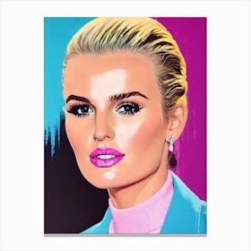 Maggie Grace Pop Movies Art Movies Canvas Print