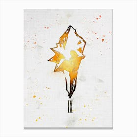 Final Fantasy Watercolor 8 Canvas Print