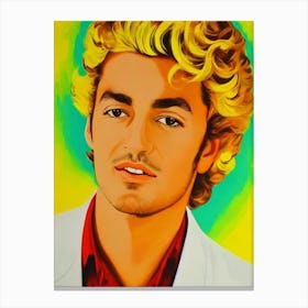 David Bisbal 2 Colourful Pop Art Canvas Print