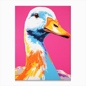 Andy Warhol Style Bird Goose 2 Canvas Print