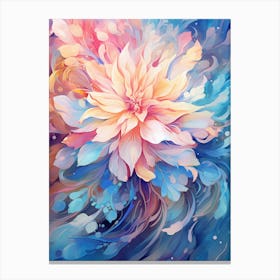 Abstract Flower Painting Canvas Print