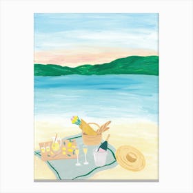 Beach Picnic Canvas Print