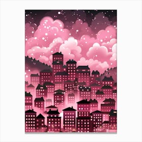 Pink City 2 Canvas Print