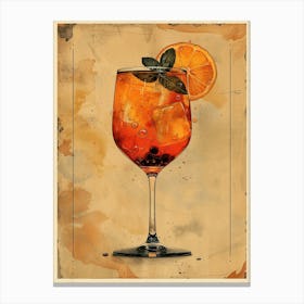 Aperol Spritz Orange 121 Canvas Print