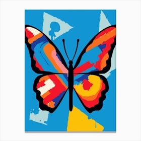 Pop Art Question Mark Butterfly 3 Canvas Print