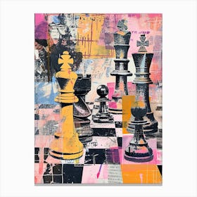 Kitsch Chess Collage 3 Canvas Print