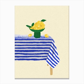 Lemon Bowl Canvas Print