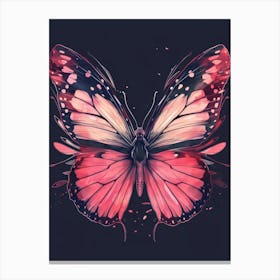 Pink Butterfly 1 Canvas Print