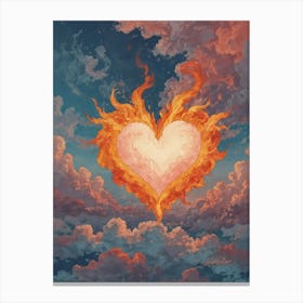 Heart Of Fire 48 Canvas Print