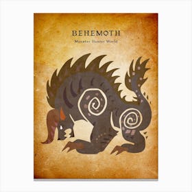 Behemoth Vintage Canvas Print