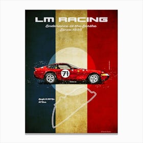 Lm Racing Ferrari 265GTB/4 Daytona Canvas Print