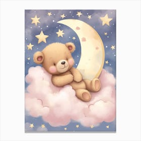 Sleeping Baby Bear Cub 3 Canvas Print