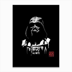 Darth Vader Black Canvas Print