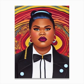 Gabourey Sidibe Illustration Movies Canvas Print