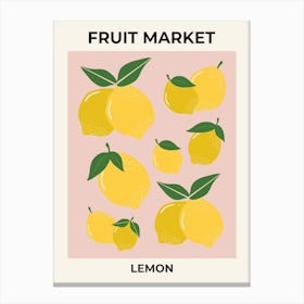 Fruit Market Lemon | 01 Canvas Print