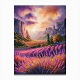 Lavender Field 3 Canvas Print