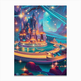 Fantasy Castle In The Sky 3 Canvas Print