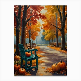 Autumn Park Canvas Print