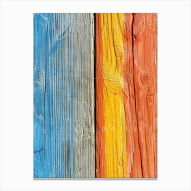 Painted Wood Canvas Print