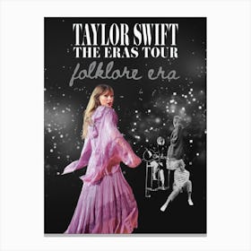 Taylor Swift The Eras Tour 1, folklore era Canvas Print