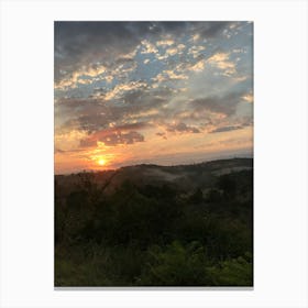 Sunrise Over The Bushveld Canvas Print