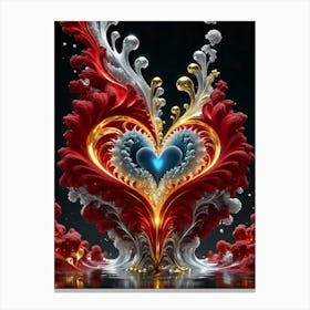 Heart Of Gold 5 Canvas Print