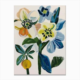 Painted Florals Hellebore 3 Canvas Print