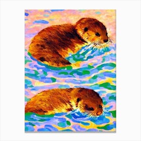 River Otter Matisse Inspired Canvas Print