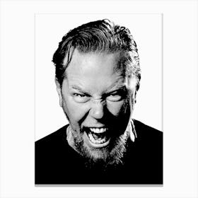 James Hetfield Metallichead band music Canvas Print