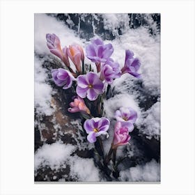 Beautiful Winter Flowers 48 Canvas Print