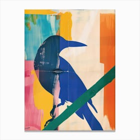 Bird 1 Cut Out Collage Canvas Print