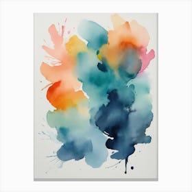 Watercolor Splatters 4 Canvas Print