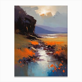 Minimalist Abstract Landscape Painting (121) Canvas Print