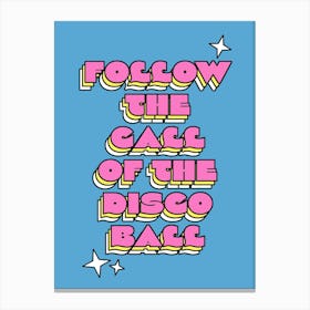 Disco Ball Canvas Print