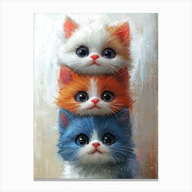 Three Kittens Canvas Print