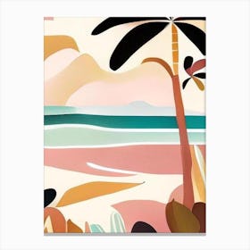 Maui Hawaii Muted Pastel Tropical Destination Canvas Print