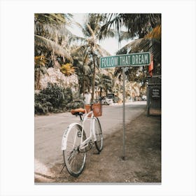 Follow Your Dreams Sign Canvas Print