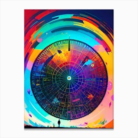 Rainbow Wheel Canvas Print