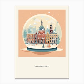 Amsterdam Netherlands 3 Snowglobe Poster Canvas Print