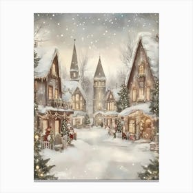 Christmas Village 1 Canvas Print