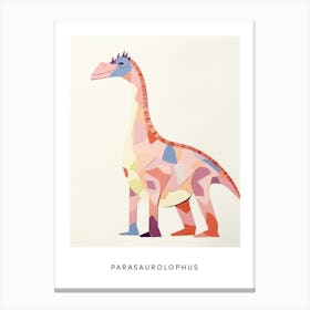 Nursery Dinosaur Art Parasaurolophus 6 Poster Canvas Print