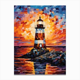 Sunset Lighthouse 17 Canvas Print